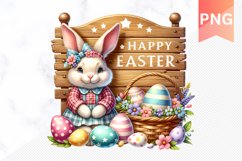 Easter Bunny Sublimation Clipart Bundle Product Image 7