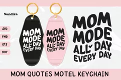 Mom Motel Keychain SVG | Mom Mode All Day Every Day Product Image 1