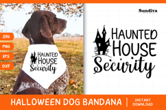 Funny Halloween Dog Bandana Quote SVG | Security Product Image 1