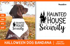 Funny Halloween Dog Bandana Quote SVG | Security Product Image 1