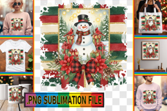 Vibrant TSHIRT Sublimation PNG, Christmas Product Image 1