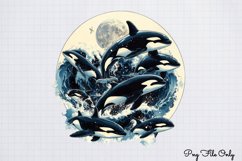 Whales Clipart design PNG Product Image 1