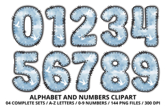 Blue Teddy Bear Alphabet PNG - Letters &amp; Numbers Clipart Product Image 5
