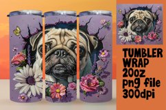 Spring Animals in 3D Hole Wrap: Tumbler Design Product Image 1