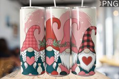Valentine&#039;s Day Gnome Tumbler Wrap - High Quality 300 Dpi Product Image 1