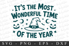 It&#039;s The Most Wonderful Time Svg | Halloween Svg | Cricut Product Image 1
