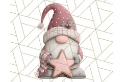 Cozy Winter Gnome Clipart PNG, Christmas Gnome Clip Art Product Image 5