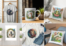 Illustration T-shirt &amp; Wall Art Product Image 16