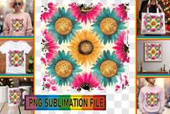 Whimsical TOTE BAG Art Ideas, Flower Pattern Product Image 1