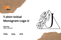 T-shirt Initial Monogram Logo Product Image 1