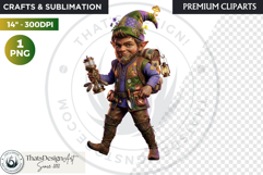 Spring Blossom Gnomes Cliparts Fantasy graphics scrapbooking Product Image 1