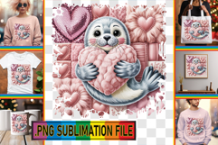 Stylish TOTE BAG Magic Ideas, Valenines Animals Product Image 1