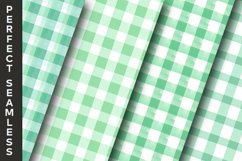 Snowy Mint Gingham Digital Papers 14 Variations Product Image 4