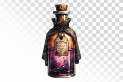 Retro Witch Potion Bottle Halloween PNG Product Image 1
