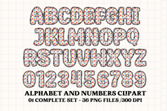 Back to School Alphabet png, letters doodle, school clipart Product Image 2