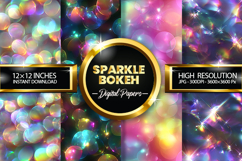 Sparkle Bokeh Digital Papers - 04 variations Product Image 1