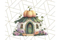 Whimsical Cottagecore Cottage PNG Clipart, Fairy House Png Product Image 5