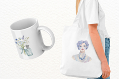 Summer Blue Flowers Beauty Clipart Product Image 3