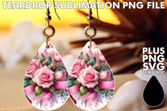 Dazzling Teardrop Earrings Designs, Flowers Product Image 1