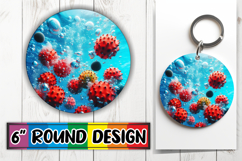 Joyful Round Keychain Magic, 3D Fruits Product Image 1