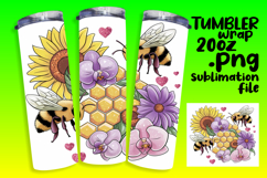 Sublimation Ready 20oz Design Files , Bee Product Image 1