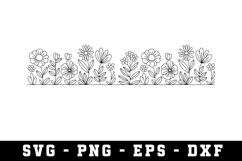 Wildflowers Svg Design | Svg Files for Cricut Product Image 1