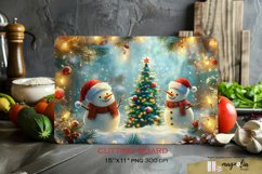 Kitchen cutting board | snowman sublimation png Product Image 1