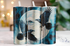 Halloween Crow Tumbler Wrap | Sublimation | Tumblers Product Image 1