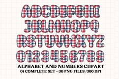4th July Alphabet png clipart, independence letters doodle Product Image 2
