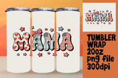 EXQUISITE 20oz Tumbler PNG Template , Mama Product Image 1