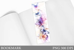 Butterflies Bookmark Design. Butterfly Bookmark Sublimation Product Image 1