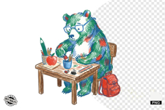 Back To School Teddy Bear Clipart Product Image 1