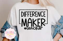 Difference Maker #Teacher SVG PNG Product Image 1