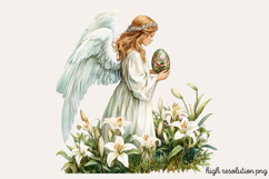 Christian Easter Watercolor Clipart PNG Product Image 1