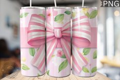Spring Fling Bow Tumbler Wrap -High Quality 300 Dpi Product Image 1
