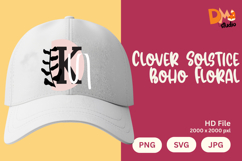 Clover Solstice Boho Floral Monogram Product Image 1
