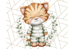 Christmas Pets in Pajamas Clipart PNG, Christmas Png Clipart Product Image 5