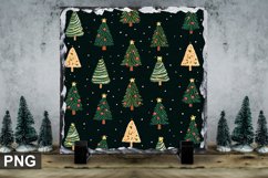 Christmas Tree Square Sublimation Slate Design Product Image 1