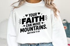 Your Faith can move Mountains SVG | Bible Verse Product Image 2