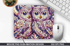 Halloween Owls Mouse Pad Sublimation,Halloween Mouse Pad PNG Product Image 1
