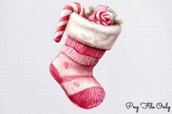 88. Retro Pink Christmas Sublimation Clipart Bundle PNG Product Image 22