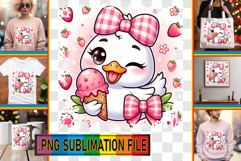 Vibrant TSHIRT Designs PNG, Cute Goose Product Image 1