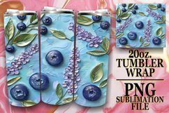 Blooming Pattern Tumbler Wrap Design Product Image 1