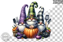 Halloween Kitchen Gnome Sublimation - Clipart PNG Design Product Image 1