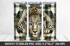Tiger Skinny Tumbler 20oz Wrap Design, Animal Tumbler Wrap Product Image 1