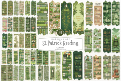 St Patrick Day Reading Brushstrokes Clipart Product Image 1