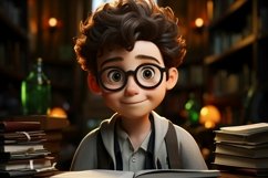 3D Pixar Character Boy Environmental Scientist Product Image 1
