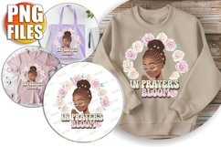 Bright TSHIRT Art PNG, Pray Woman Product Image 1