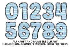 Bellerina Alphabet PNG Cute Ballet Letters Numbers 300 DPI Product Image 5