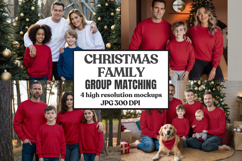 Christmas Family Group Matching Tshirt Mockups Product Image 1
